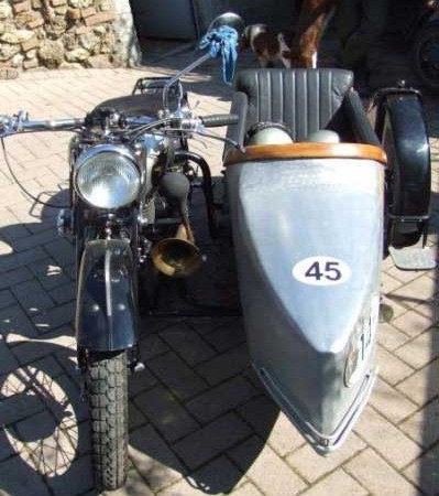 BSA M20 with Sidecar, 500cc, 1934