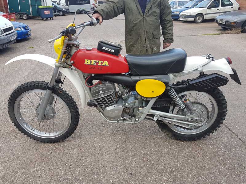 Beta 250 Regolarita oval frame Beta 250 Regolarita oval frame at Owens Moto Classics